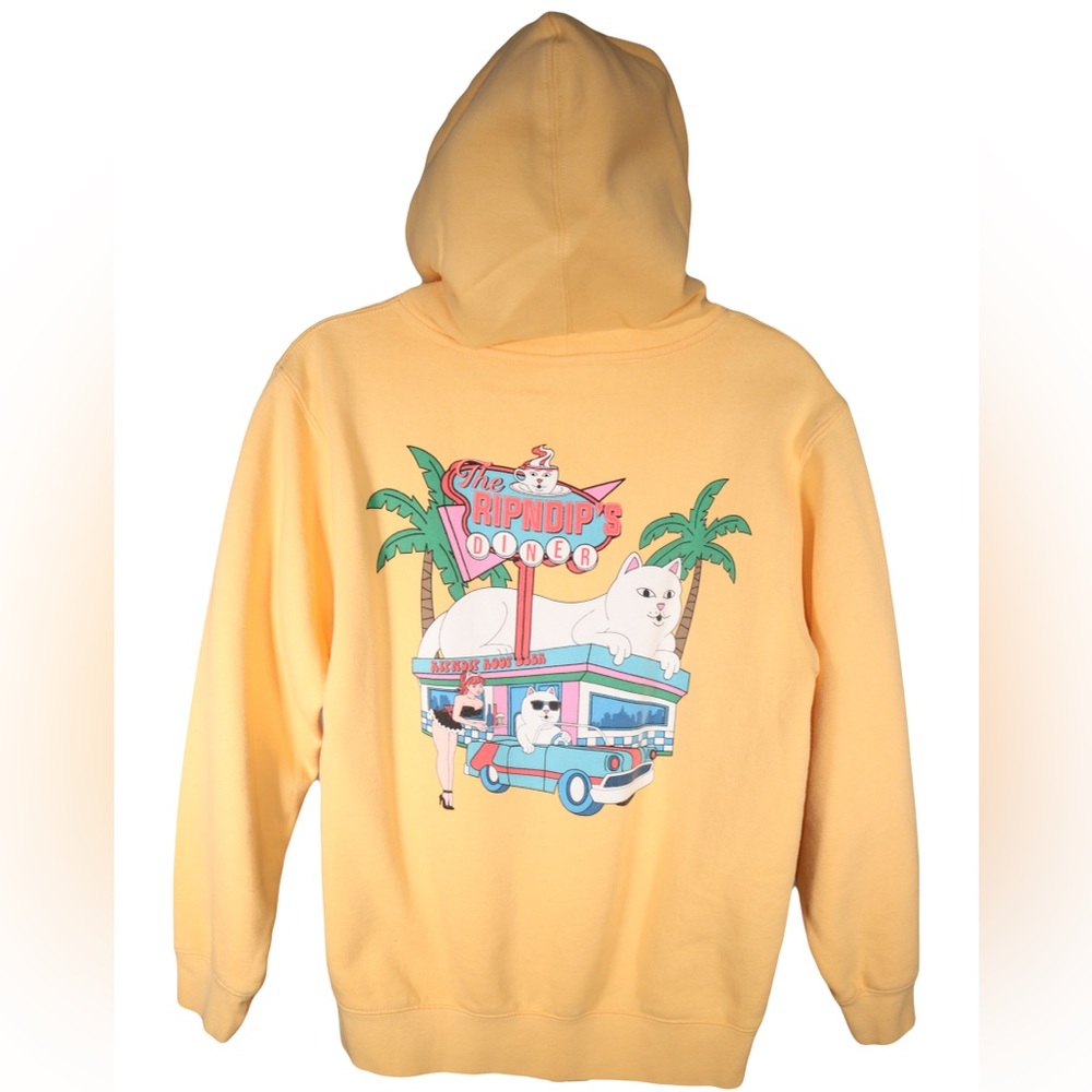 Ripndip Yellow Diner Graphic Hoodie (Small)